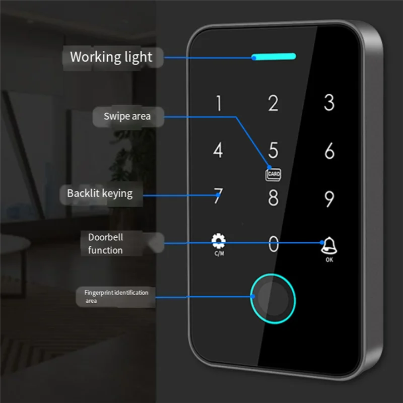 A92Z Dual RFID 125Khz+13.56Mhz NFC Tuya Outdoor Fingerprint Access Control Keypad IP67 Waterproof Biometrics Door Opener
A92Z Dual RFID 125Khz+13.56Mhz NFC Tuya Outdoor Fingerprint Access Control Keypad IP67 Waterproof Biometrics Door Opener