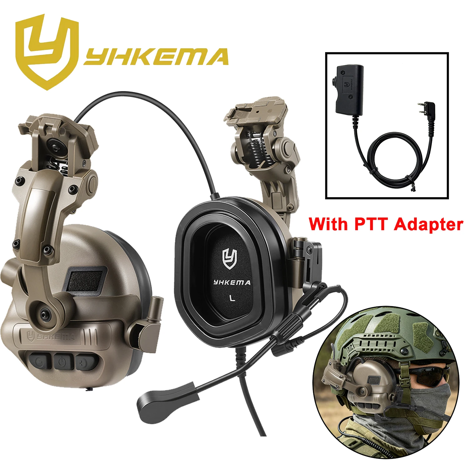 Outdoor Tactical Shooting Earmuff - Electronic Noise Cancelling with Mic 6X Sound Pickup PTT Adapter for Hunting
Outdoor Tactical Shooting Earmuff - Electronic Noise Cancelling with Mic 6X Sound Pickup PTT Adapter for Hunting