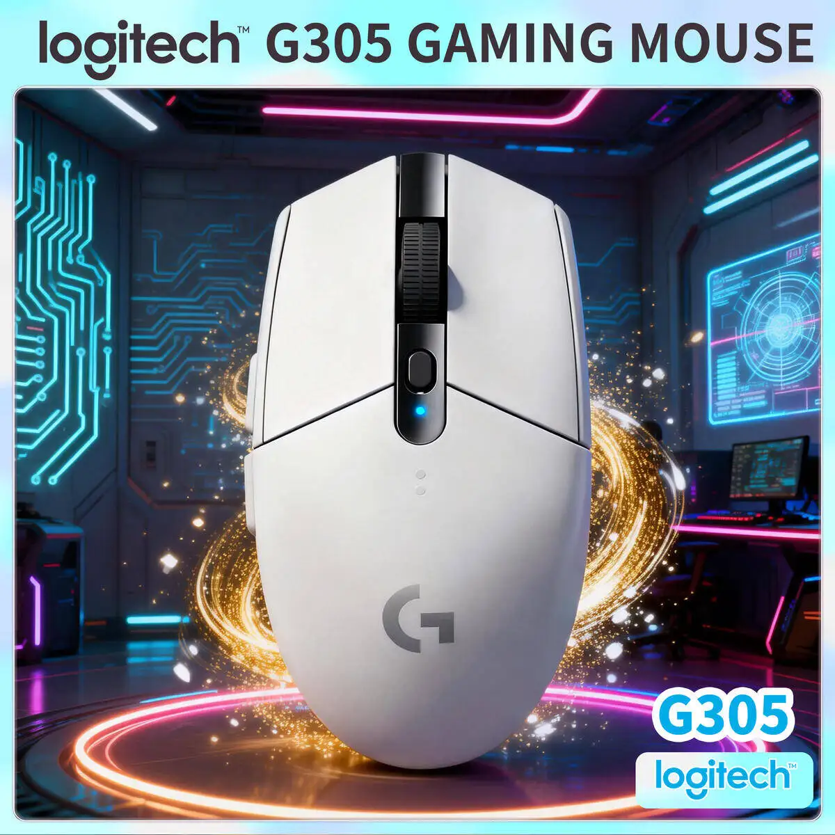 Logitech G305 Wireless Gaming Mouse 12000 DPI 6 Buttons Low Latency Ergonomic LIGHTSPEED for Esports PC Gamer
Logitech G305 Wireless Gaming Mouse 12000 DPI 6 Buttons Low Latency Ergonomic LIGHTSPEED for Esports PC Gamer