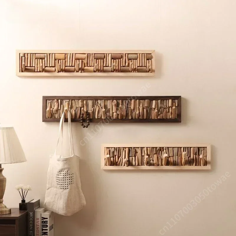 Rustic Driftwood Wall Mounted Coat Rack, 50/70/90cm Natural Wood Entryway Hooks, Boho Wall Hanger for Coats, Bags, Towels
Rustic Driftwood Wall Mounted Coat Rack, 50/70/90cm Natural Wood Entryway Hooks, Boho Wall Hanger for Coats, Bags, Towels
