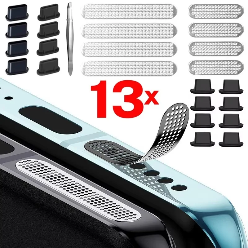 13 PCS Metal Dustproof Net Stickers For IPhone 16 15 Pro Max Plus Phone Speaker Hole Anti-Dust Metal Mesh Dust Cover Universal
13 PCS Metal Dustproof Net Stickers For IPhone 16 15 Pro Max Plus Phone Speaker Hole Anti-Dust Metal Mesh Dust Cover Universal