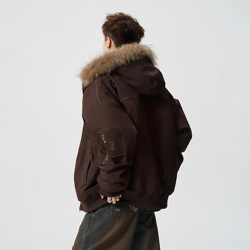 Мужская зимняя куртка с капюшоном, новая, теплая, высококачественная, молодежный тренд, с большим меховым воротником, ветрозащитная
Мужская зимняя куртка с капюшоном, новая, теплая, высококачественная, молодежный тренд, с большим меховым воротником, ветрозащитная