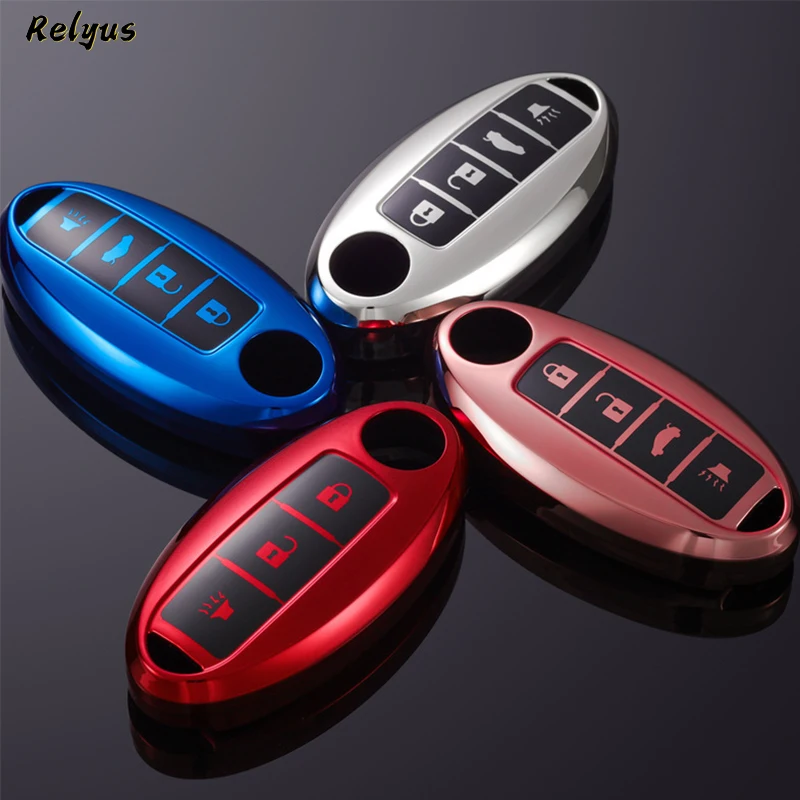 TPU Car Key Case For Nissan Qashqai X-Trail T32 T31 Juke J10 J11 Kicks Tiida Pathfinder Note for Infiniti Key Cover Accessories
TPU Car Key Case For Nissan Qashqai X-Trail T32 T31 Juke J10 J11 Kicks Tiida Pathfinder Note for Infiniti Key Cover Accessories