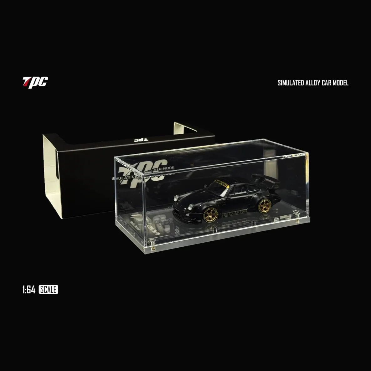 TPC 1:64 RWB 930 Stella Artois matte black alloy car model 
TPC 1:64 RWB 930 Stella Artois matte black alloy car model