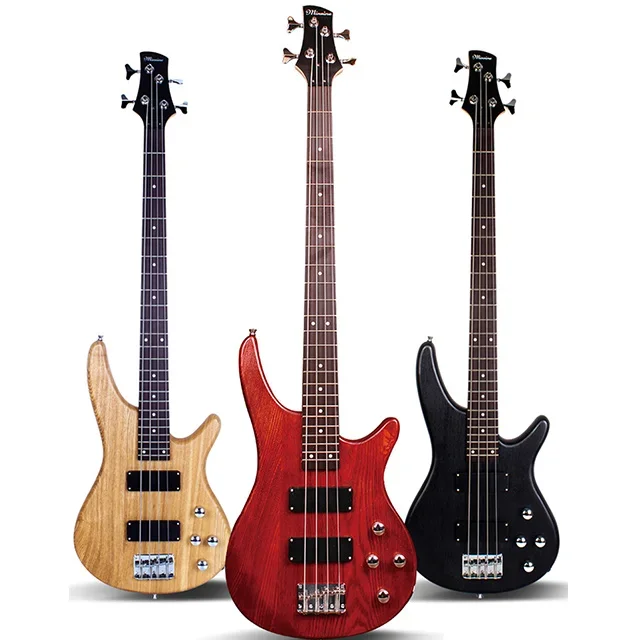 Factory Wholesale price 4 string 24 fret connected body maple neck chrome hardware electric bass guitar
Factory Wholesale price 4 string 24 fret connected body maple neck chrome hardware electric bass guitar
