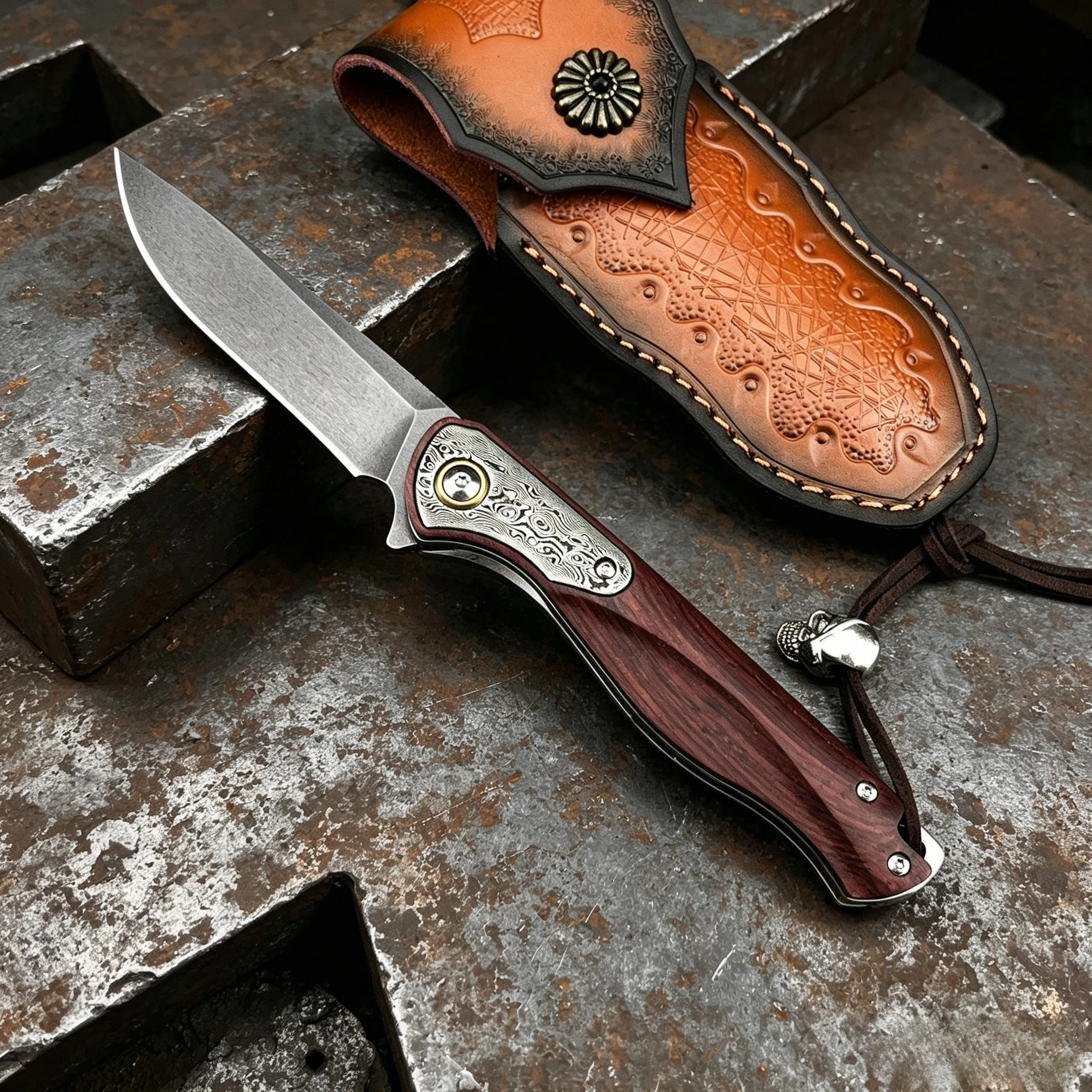 Premium Folding Knife D2 Steel Blade Red Sandalwood Inlaid Handle Ideal for Outdoor Camping Everyday Carry Gift Giving EDC Tools
Premium Folding Knife D2 Steel Blade Red Sandalwood Inlaid Handle Ideal for Outdoor Camping Everyday Carry Gift Giving EDC Tools