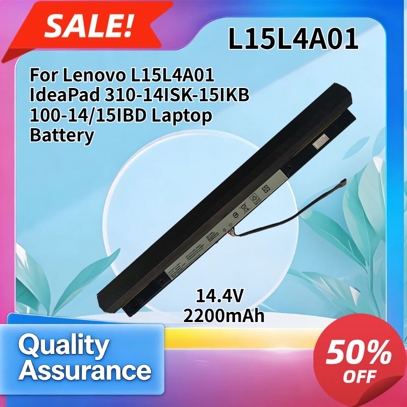 2200mAh High quality Compatible with Lenovo L15L4A01 IdeaPad 310-14ISK-15IKB 100-14/15IBD Laptop Battery
2200mAh High quality Compatible with Lenovo L15L4A01 IdeaPad 310-14ISK-15IKB 100-14/15IBD Laptop Battery