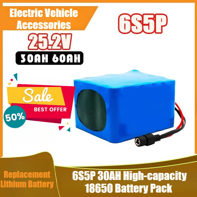 6S5P 30AH High-capacity 18650 Battery Pack with Grade A Cells, Scooter and Electric Vehicle Accessories
6S5P 30AH High-capacity 18650 Battery Pack with Grade A Cells, Scooter and Electric Vehicle Accessories