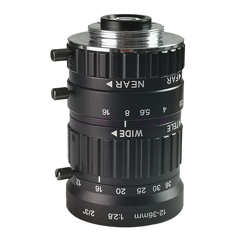 HD 5MP Zoom 12-36mm C-Mount Machine Vision Industrial Lens Without Distortion Professional Industrial Camera Lens
HD 5MP Zoom 12-36mm C-Mount Machine Vision Industrial Lens Without Distortion Professional Industrial Camera Lens