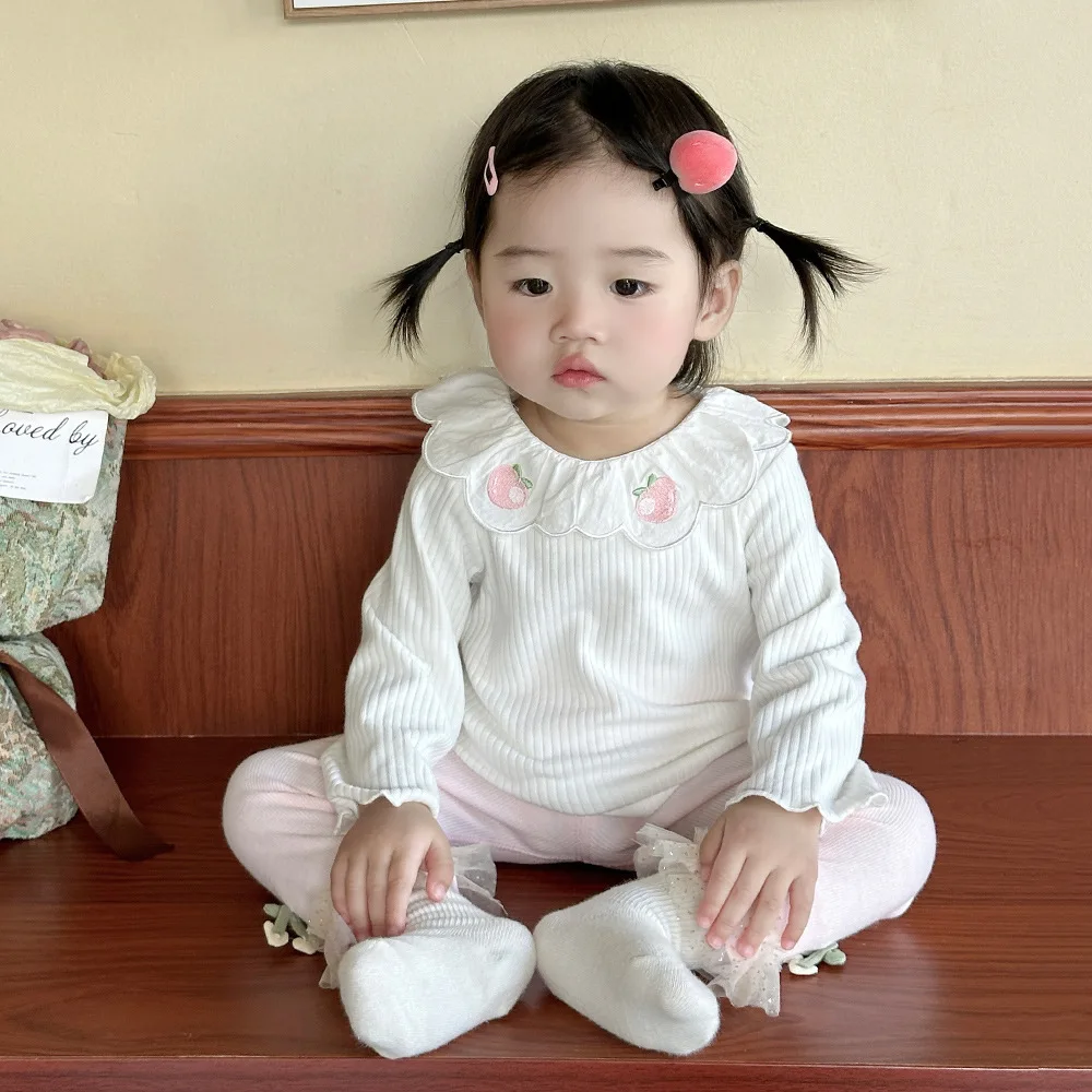 Baby Clothes Korean Style Sweet Cute Knitwear 2024 Spring Autumn New Girl Baby Doll Collar Soft Comfortable Long Sleeved Top
Baby Clothes Korean Style Sweet Cute Knitwear 2024 Spring Autumn New Girl Baby Doll Collar Soft Comfortable Long Sleeved Top