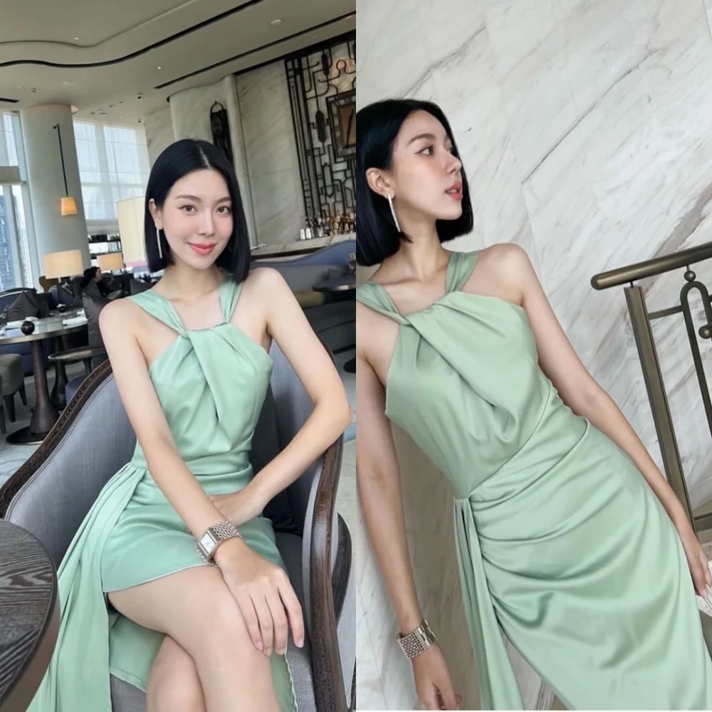 Customized Graceful V-Neck Evening Dress Exquisite Ribbons Celebrity Gowns Fashion Straight Side Slit Special Occasion
Customized Graceful V-Neck Evening Dress Exquisite Ribbons Celebrity Gowns Fashion Straight Side Slit Special Occasion