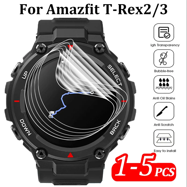 For Huami Amazfit T-Rex3/T-Rex 2/T-Rex Pro Smart Watch Screen Protector Soft Hydrogel Transparent Shockproof Film Not-Glass
For Huami Amazfit T-Rex3/T-Rex 2/T-Rex Pro Smart Watch Screen Protector Soft Hydrogel Transparent Shockproof Film Not-Glass