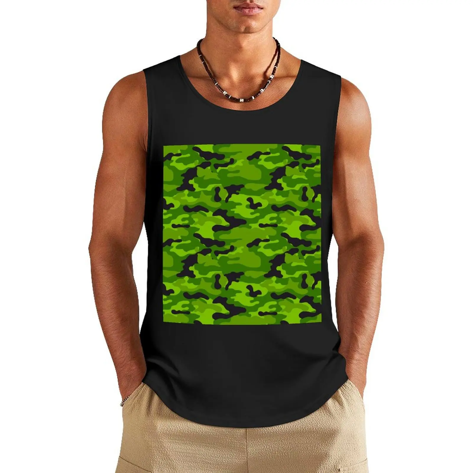Neon Green Camouflage Tank Top Men's t shirt Sports shirt man clothing men Men's sports t-shirt
Neon Green Camouflage Tank Top Men's t shirt Sports shirt man clothing men Men's sports t-shirt