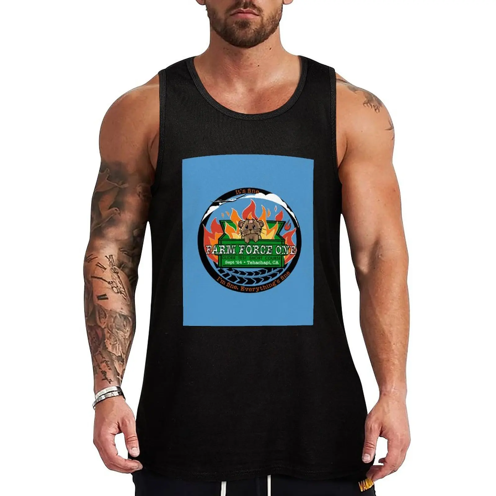 Farm Force One Circle Tank Top gym wear men Male vest gym training accessories muscle t-shirt
Farm Force One Circle Tank Top gym wear men Male vest gym training accessories muscle t-shirt