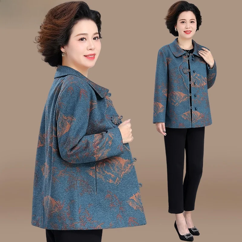 Faionable Loose plus Size Women's Jaet Spring Autumn Quali Top Mom's Clothing Straight Cut Button Detail Cardigan
Faionable Loose plus Size Women's Jaet Spring Autumn Quali Top Mom's Clothing Straight Cut Button Detail Cardigan