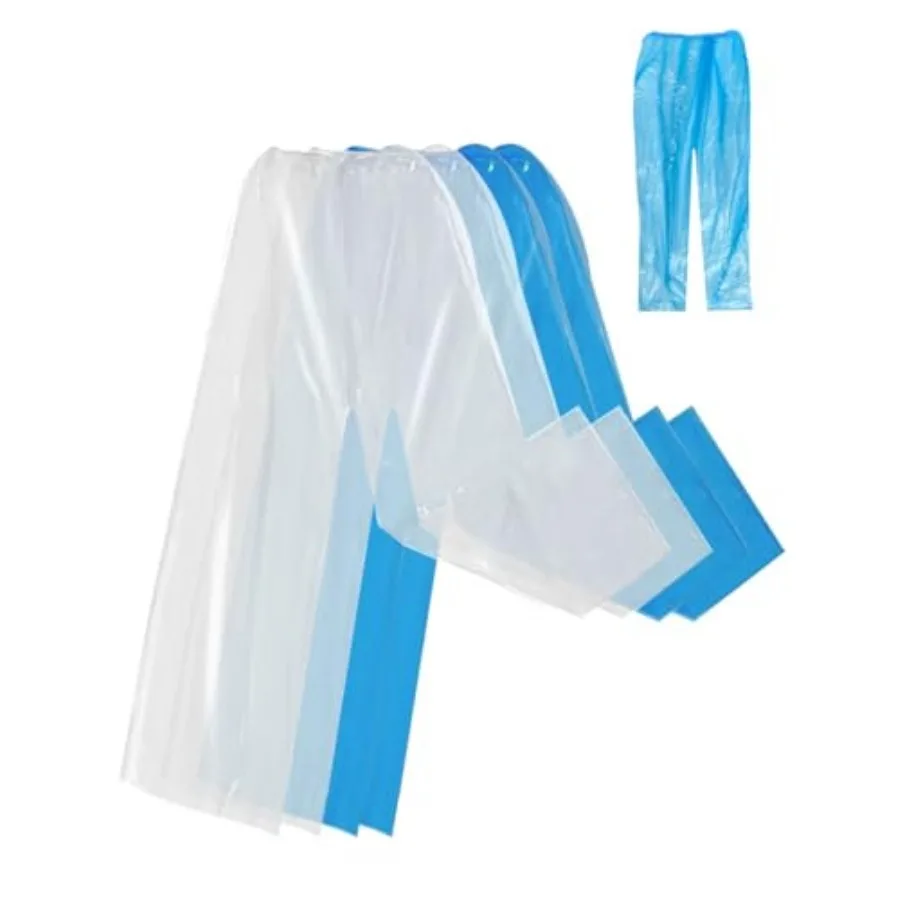 Rain Pants, 4PCS Disposable Rain Pants With Shoe Cover, Disposable Raincoat With Connected Feet, Men and Women Waterproof Rain
Rain Pants, 4PCS Disposable Rain Pants With Shoe Cover, Disposable Raincoat With Connected Feet, Men and Women Waterproof Rain