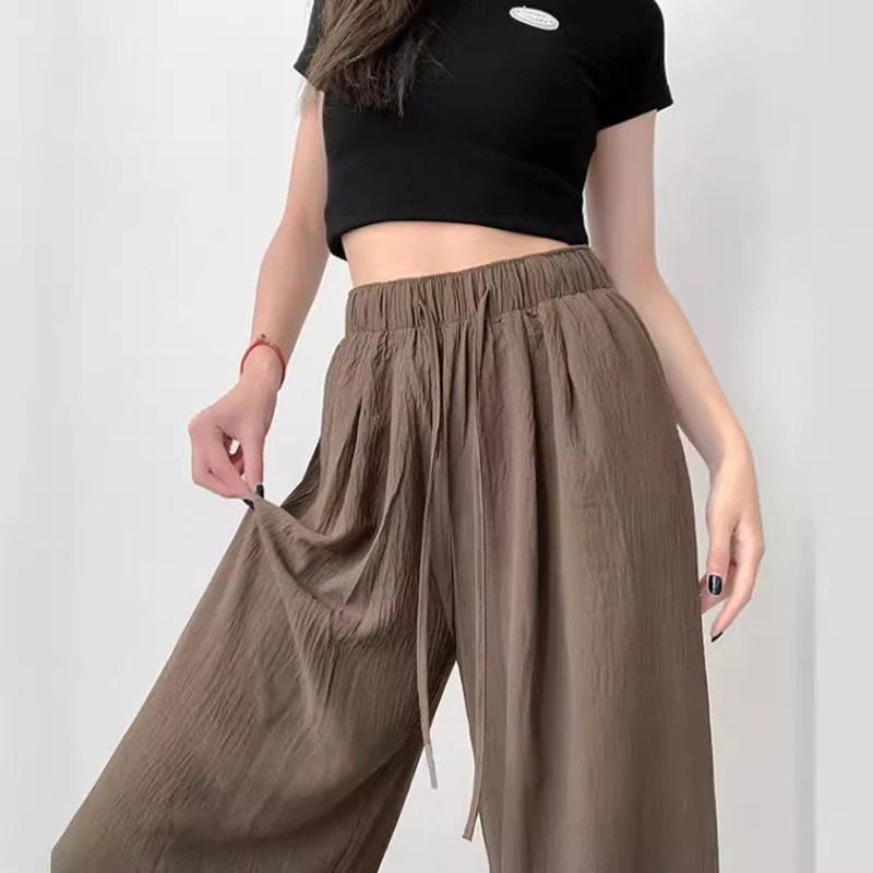 Back to School Summer Women's New Fashion Thin Japanese Ice Silk Wide-Leg High-Waisted Straight Draped Anti-Wrinkle Casual Pants
Back to School Summer Women's New Fashion Thin Japanese Ice Silk Wide-Leg High-Waisted Straight Draped Anti-Wrinkle Casual Pants