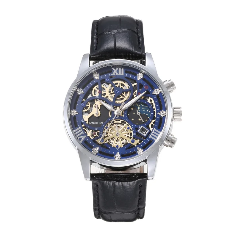 Stylish and Versatile Quartz Watch Business Three-Eye Belt Waterproof Men's Watch Luminous Men's Watch
Stylish and Versatile Quartz Watch Business Three-Eye Belt Waterproof Men's Watch Luminous Men's Watch