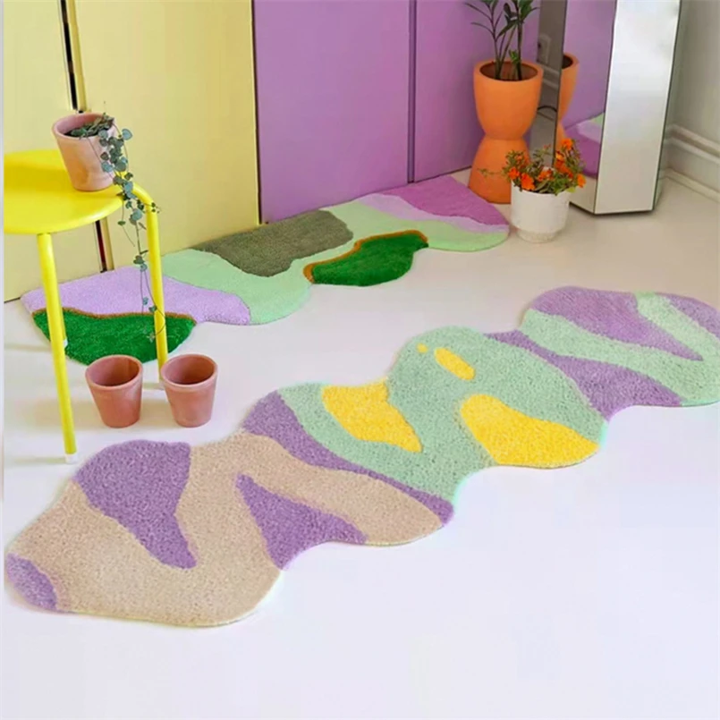 Современный простой прикроватный коврик для ног для спальни, необычная полоса, эркер, флокирующийся ковер, домашний нескользящий впитывающий коврик для ванной комнаты
Современный простой прикроватный коврик для ног для спальни, необычная полоса, эркер, флокирующийся ковер, домашний нескользящий впитывающий коврик для ванной комнаты