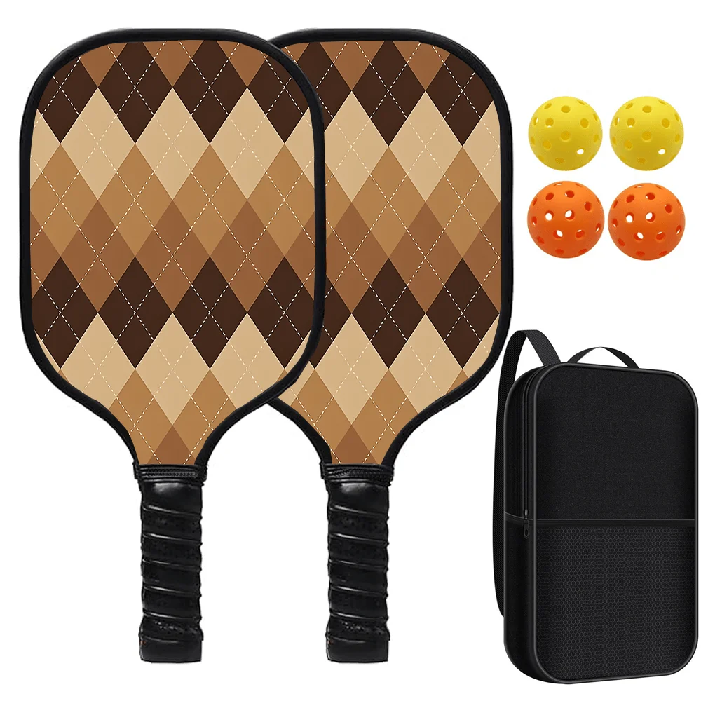 Pickleball Paddles Set 2 Rackets 4 Balls with Bag Fiberglass Face Honeycomb Core Non-Slip Grip Sports Equipment
Pickleball Paddles Set 2 Rackets 4 Balls with Bag Fiberglass Face Honeycomb Core Non-Slip Grip Sports Equipment