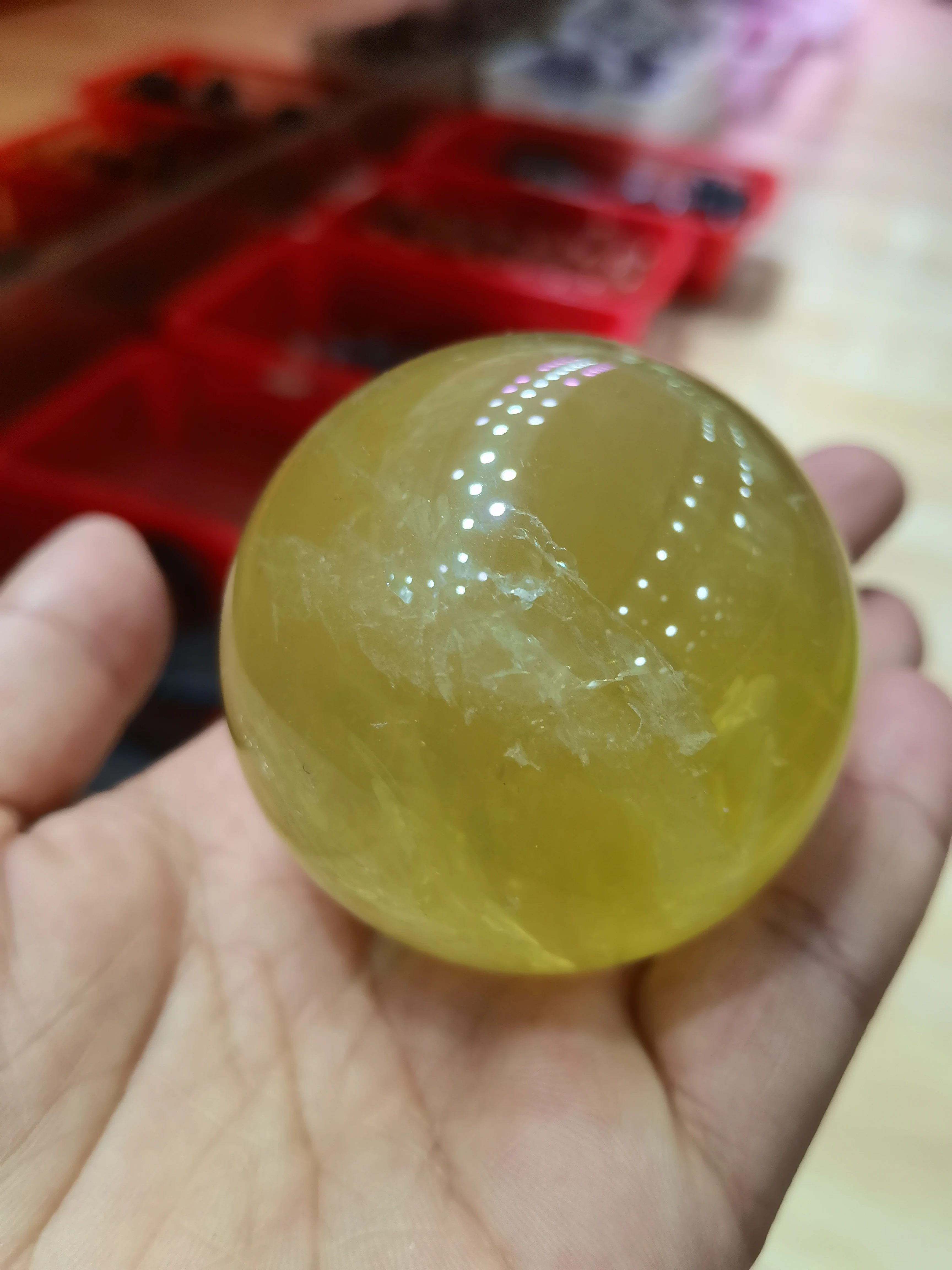 Natural Citrine Crystal Ball Polished Massage Sphere Reiki Healing Desktop Room Decor
Natural Citrine Crystal Ball Polished Massage Sphere Reiki Healing Desktop Room Decor
