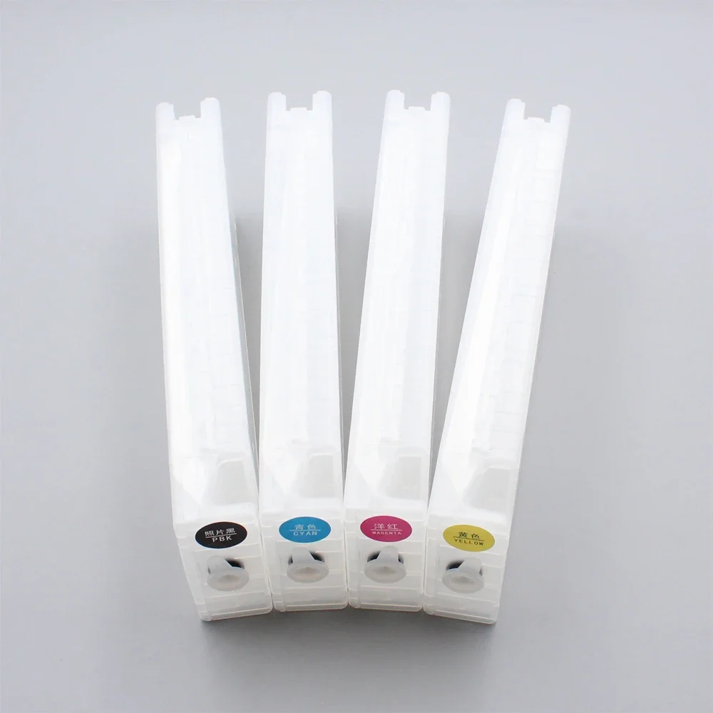 4 Color/Set 700ml T6881-T6884 Empty Refillable Ink Cartridge With One Time Chip For Epson SureColor S30610 S50610 Printer
4 Color/Set 700ml T6881-T6884 Empty Refillable Ink Cartridge With One Time Chip For Epson SureColor S30610 S50610 Printer