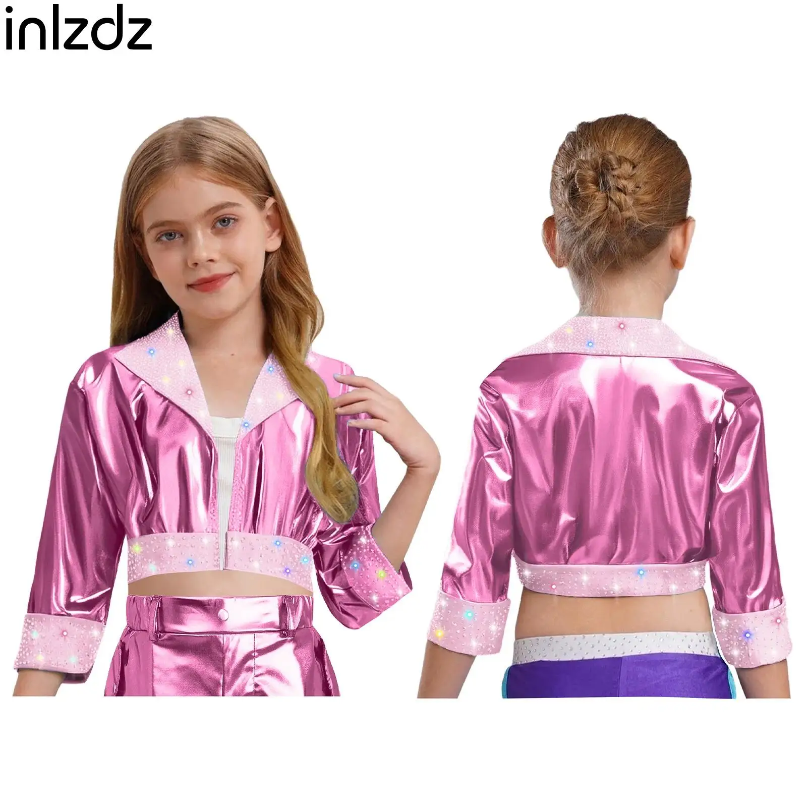 Детский костюм для джазовых танцев для девочек, куртка с длинными рукавами и стразами, металлическая куртка, верхняя одежда, уличная одежда, повседневная повседневная одежда
Детский костюм для джазовых танцев для девочек, куртка с длинными рукавами и стразами, металлическая куртка, верхняя одежда, уличная одежда, повседневная повседневная одежда