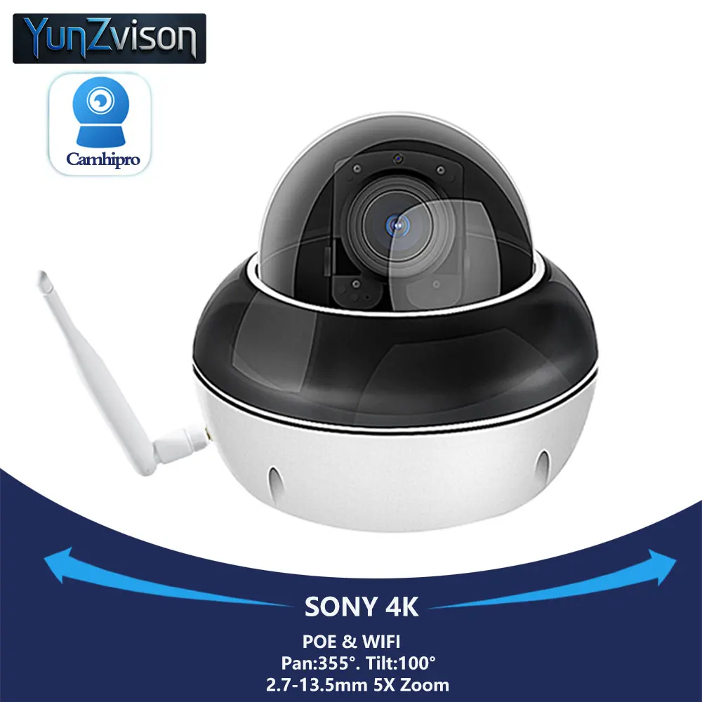 4K 8МП PTZ-камера SO-NY415 с 5-кратным оптическим зумом, Wi-Fi/PoE, двусторонней аудиосвязью, отслеживанием гуманоидов и ИК ночным видением
4K 8МП PTZ-камера SO-NY415 с 5-кратным оптическим зумом, Wi-Fi/PoE, двусторонней аудиосвязью, отслеживанием гуманоидов и ИК ночным видением