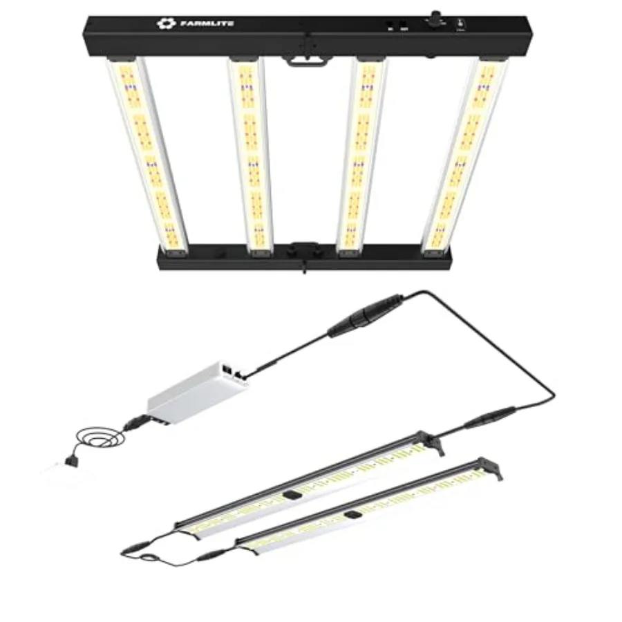 Grow Light Bars Full Spectrum Grow Lights for Indoor Plants Dimmable Daisy Chain for Grow Lights Supplemental Lighting for Grow
Grow Light Bars Full Spectrum Grow Lights for Indoor Plants Dimmable Daisy Chain for Grow Lights Supplemental Lighting for Grow