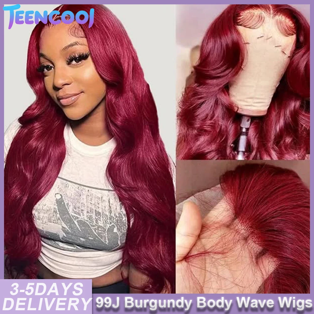 30 32 34 36 Inch 13x6 HD Lace Frontal 200 Density 99J Burgundy Body Wave Human Hair Wig 13x4 Transparent Lace Front Brazilian Pre Plucked Wigs For Black Women
30 32 34 36 Inch 13x6 HD Lace Frontal 200 Density 99J Burgundy Body Wave Human Hair Wig 13x4 Transparent Lace Front Brazilian Pre Plucked Wigs For Black Women