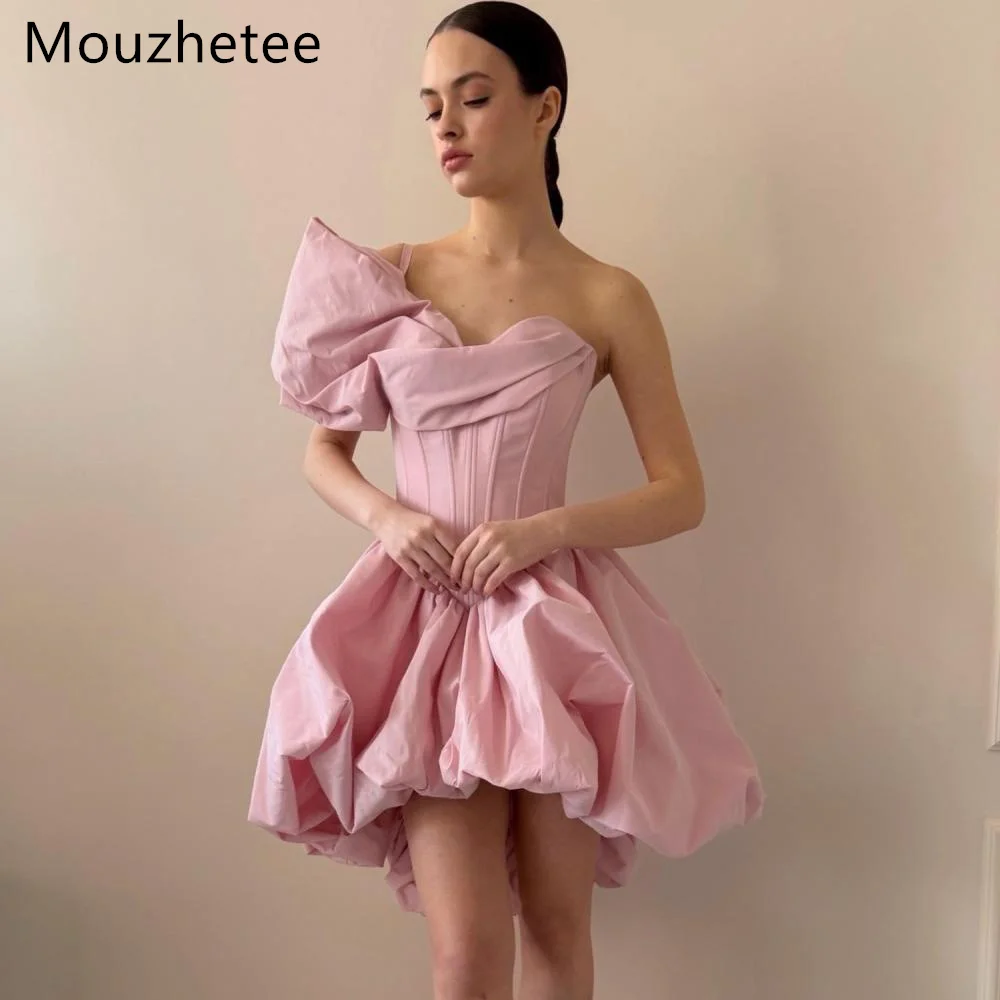Mouzhetee Elegant A-Line One-Shoulder Mini Evening Dresses Formal Party Gowns for Women Simple Prom Gown Customized 2026
Mouzhetee Elegant A-Line One-Shoulder Mini Evening Dresses Formal Party Gowns for Women Simple Prom Gown Customized 2026