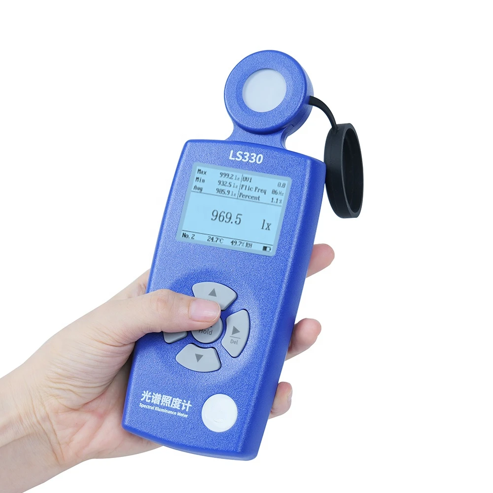 LS330 CRI Ra CCT SDCM UVI UV Index Lux Tester Spectral Illuminance Meter 0-1000000 Lx/Fc Digital
LS330 CRI Ra CCT SDCM UVI UV Index Lux Tester Spectral Illuminance Meter 0-1000000 Lx/Fc Digital