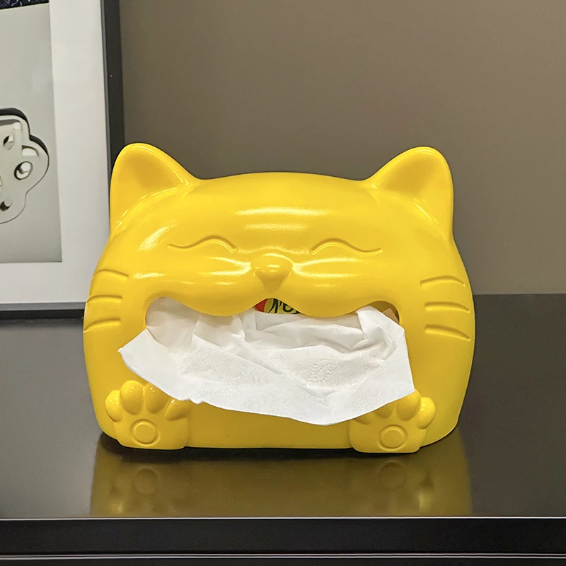 Creative High-End Smiling Cat Tissue Box, Home Decorative Ornament for Living Room, Bedroom, Dining Room Desktop
Creative High-End Smiling Cat Tissue Box, Home Decorative Ornament for Living Room, Bedroom, Dining Room Desktop