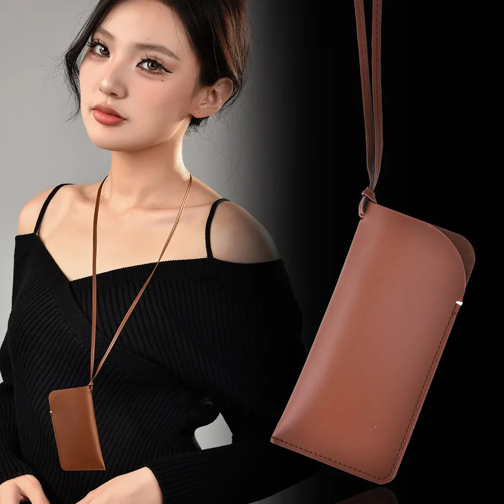 2025Cowhide lanyard glasses case, portable neckband glasses bag, glasses storage bag for women
2025Cowhide lanyard glasses case, portable neckband glasses bag, glasses storage bag for women