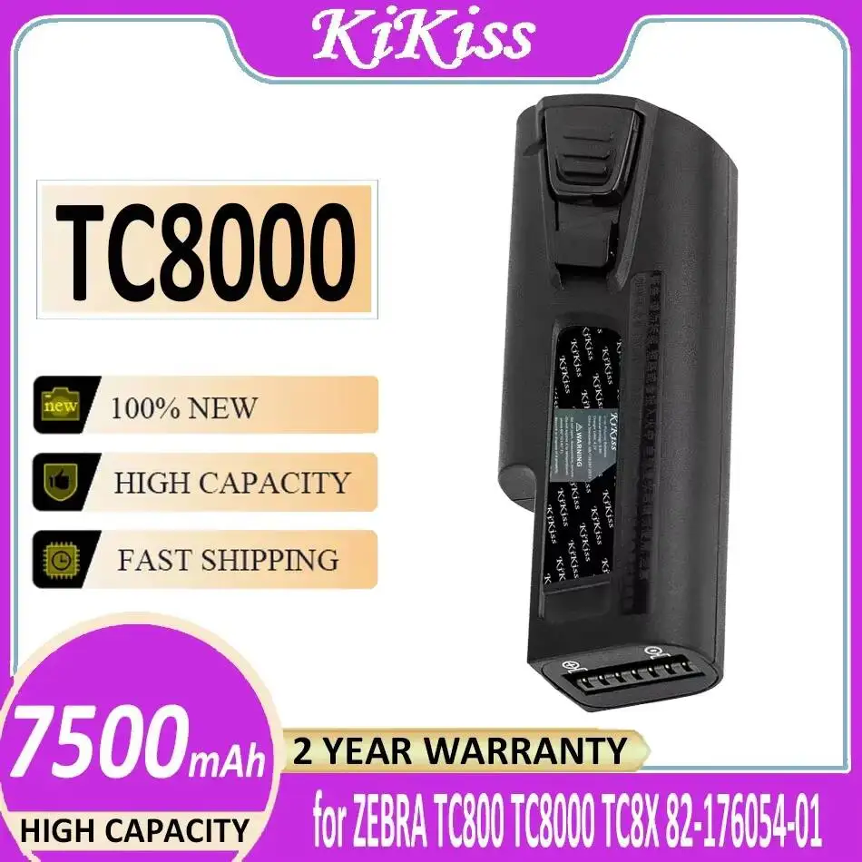 Аккумулятор TC8000 7500 мАч для мобильного терминала сбора данных Zebra TC800 TC8X 82-176054-01: надежный источник питания
Аккумулятор TC8000 7500 мАч для мобильного терминала сбора данных Zebra TC800 TC8X 82-176054-01: надежный источник питания