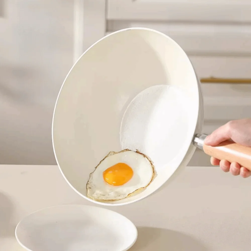 20/24cm Frying Pan Wok with Lid Non Stick Saucepan Sauce Pot Uncoated Wooden Handle Ceramic Cooking Pot Gas Induction Cooker
20/24cm Frying Pan Wok with Lid Non Stick Saucepan Sauce Pot Uncoated Wooden Handle Ceramic Cooking Pot Gas Induction Cooker