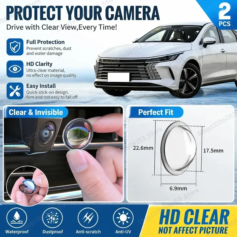 For BYD Destroyer 05 2022 2026 360 Degree Reverse Camera Cover Scratch Proof PC Lens Protector Sticker Set Dual Pack
For BYD Destroyer 05 2022 2026 360 Degree Reverse Camera Cover Scratch Proof PC Lens Protector Sticker Set Dual Pack