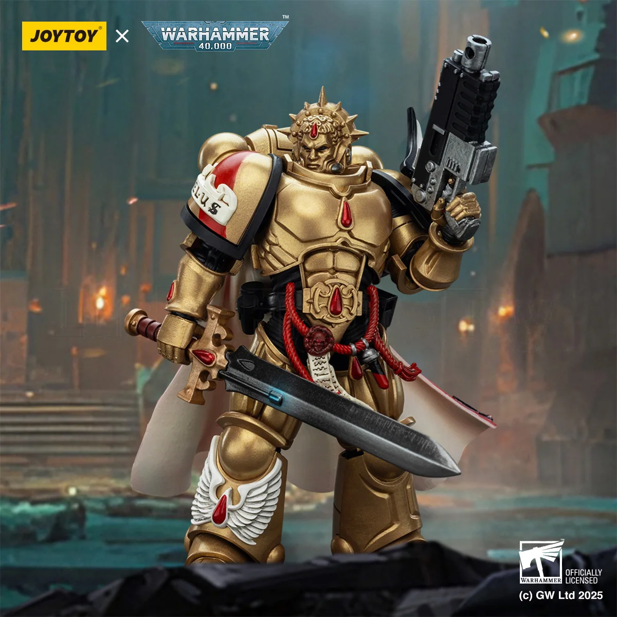 【В наличии】JOYTOY Warhammer 40K Blood Angels Captain с пистолетом и силовым мечом 1/18, экшн-фигурка, модель игрушки
【В наличии】JOYTOY Warhammer 40K Blood Angels Captain с пистолетом и силовым мечом 1/18, экшн-фигурка, модель игрушки