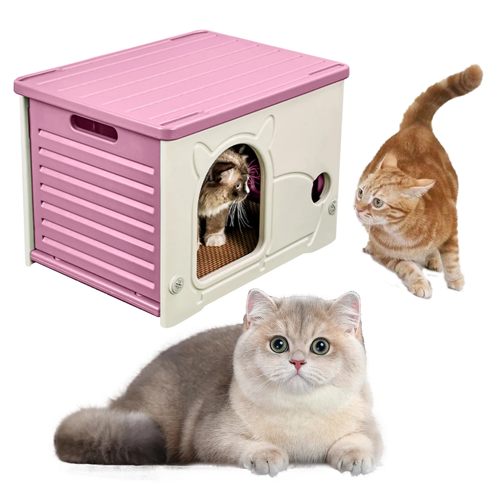 Cat Houses & Condos Rainproof Cat Litter Cat House Cottage Summer Outdoor Rainproof Dog Kennel Cat House Stray Cat Outdoor Nests
Cat Houses & Condos Rainproof Cat Litter Cat House Cottage Summer Outdoor Rainproof Dog Kennel Cat House Stray Cat Outdoor Nests