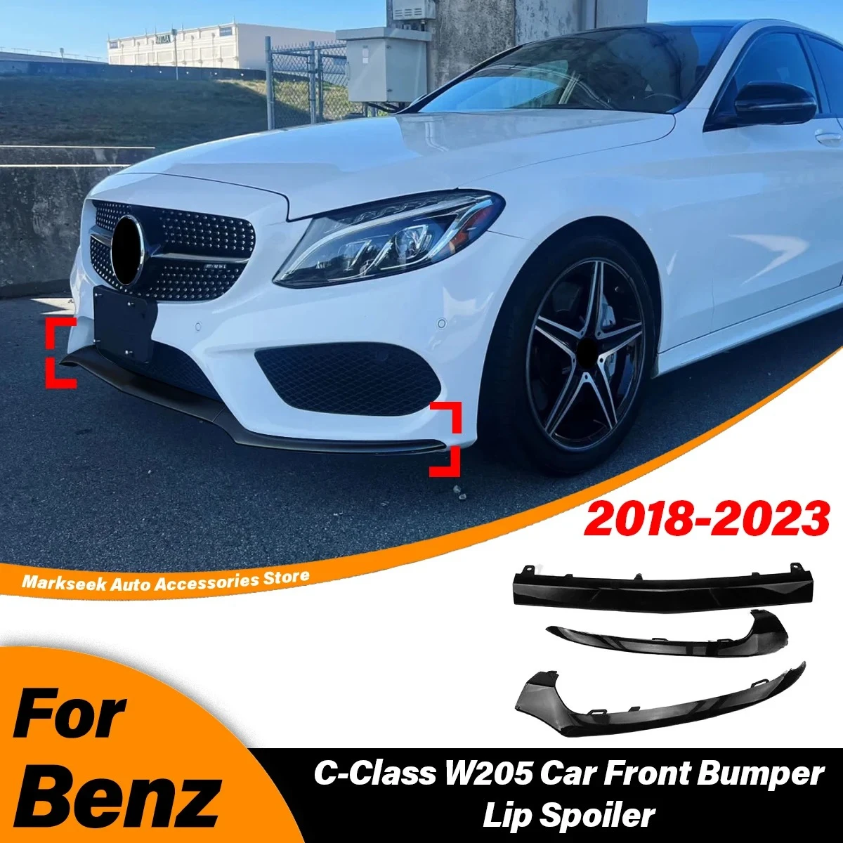 For Mercedes-Benz C-Class W205 C300 C400 C63 2014 2015 2016 2017 2018 Automobile Front Bumper Splitter Lip Spoiler Body Kit
For Mercedes-Benz C-Class W205 C300 C400 C63 2014 2015 2016 2017 2018 Automobile Front Bumper Splitter Lip Spoiler Body Kit