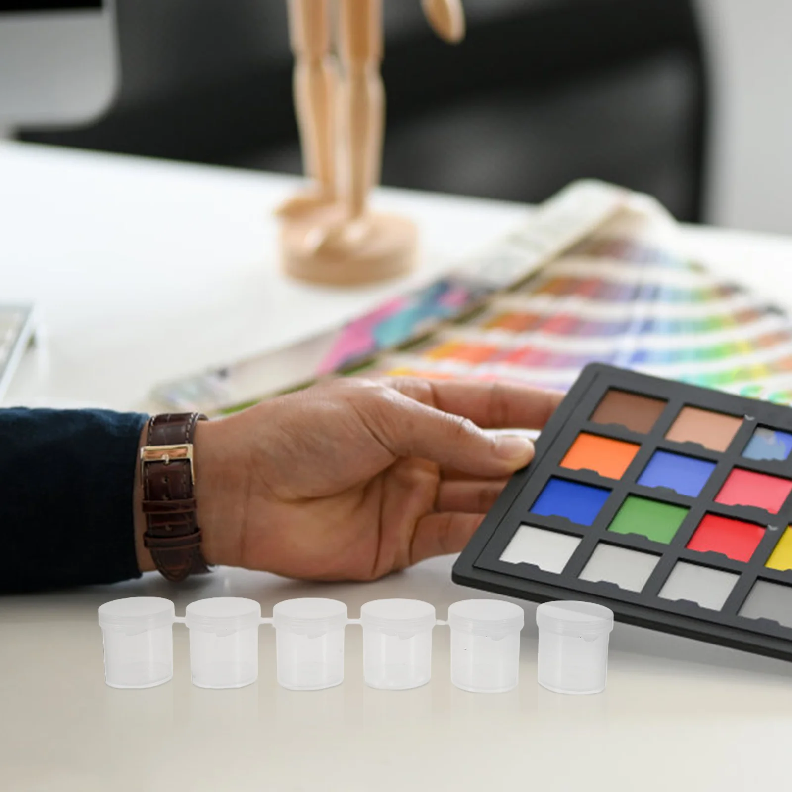 10pcs Mini Empty Paint Strips 15Ml Plastic Pigment Cups With Lids Storage Container For Craft Painting Travel Watercolor Box
10pcs Mini Empty Paint Strips 15Ml Plastic Pigment Cups With Lids Storage Container For Craft Painting Travel Watercolor Box