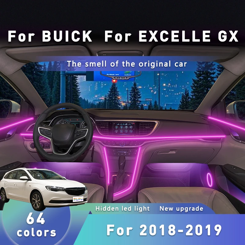 For BUICK EXCELLE GX For 2018-2019 Voice Controlled Car Interior LED Strip Multi Color Mood Atmosphere Decoration Light Strips
For BUICK EXCELLE GX For 2018-2019 Voice Controlled Car Interior LED Strip Multi Color Mood Atmosphere Decoration Light Strips