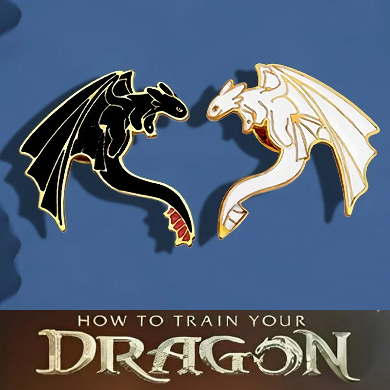 Toothless Badge Pins How To Train Your Brooch Dragon Anime Light Fury Backpack Decoration Couple Pin Jewelry Accessories Gifts 
Toothless Badge Pins How To Train Your Brooch Dragon Anime Light Fury Backpack Decoration Couple Pin Jewelry Accessories Gifts