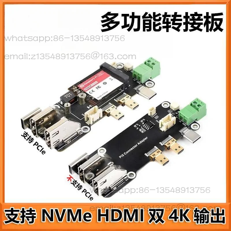 5/4B Adapter Board Micro HDMI to HDMI Dual 4K Output Type C PCIe to M.2 SSD
5/4B Adapter Board Micro HDMI to HDMI Dual 4K Output Type C PCIe to M.2 SSD