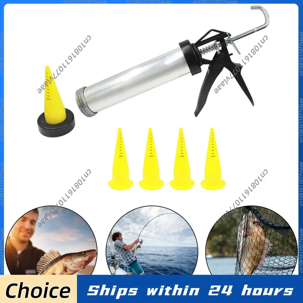 Sausage Maker Bait Fishing Aluminum Fishing Boilie Making Gun with 4pcs Silicone Spare Nozzles Fishing Lure Accessories
Sausage Maker Bait Fishing Aluminum Fishing Boilie Making Gun with 4pcs Silicone Spare Nozzles Fishing Lure Accessories