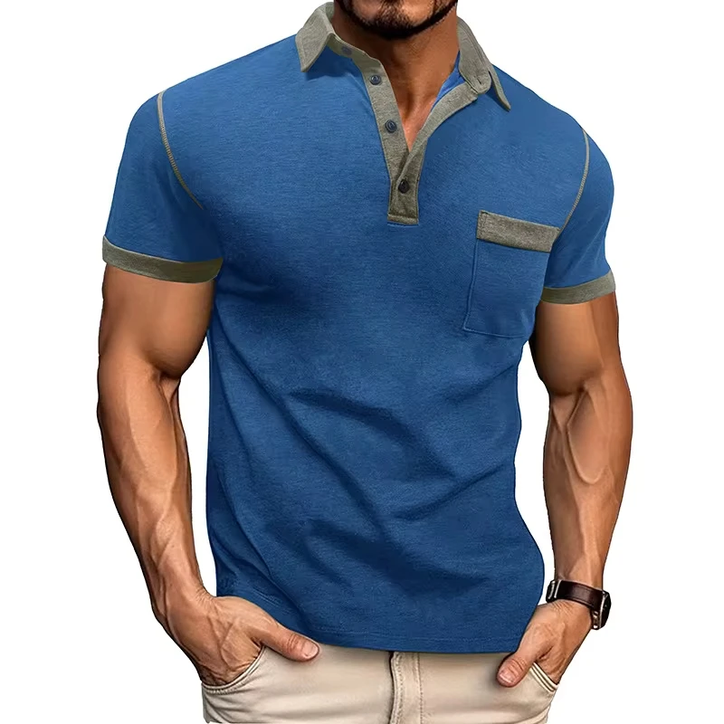 American Summer 2025 New Fashion American Men's Turn-down Collar Short Sleeve T-shirts Casual Trendy Male Clothes T-shirts Tops
American Summer 2025 New Fashion American Men's Turn-down Collar Short Sleeve T-shirts Casual Trendy Male Clothes T-shirts Tops