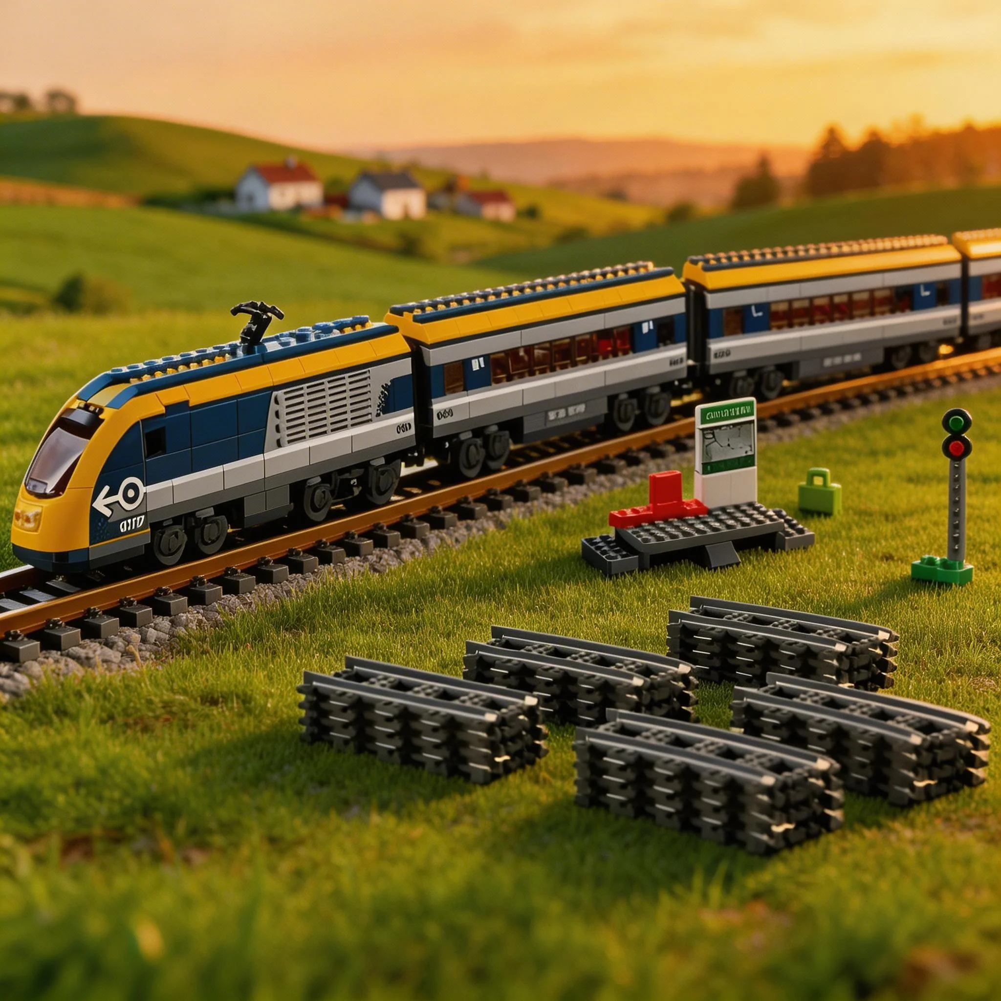 The new remote control city passenger train is compatible with 60197 railway station building blocks toy bricks adult men and wo
The new remote control city passenger train is compatible with 60197 railway station building blocks toy bricks adult men and wo