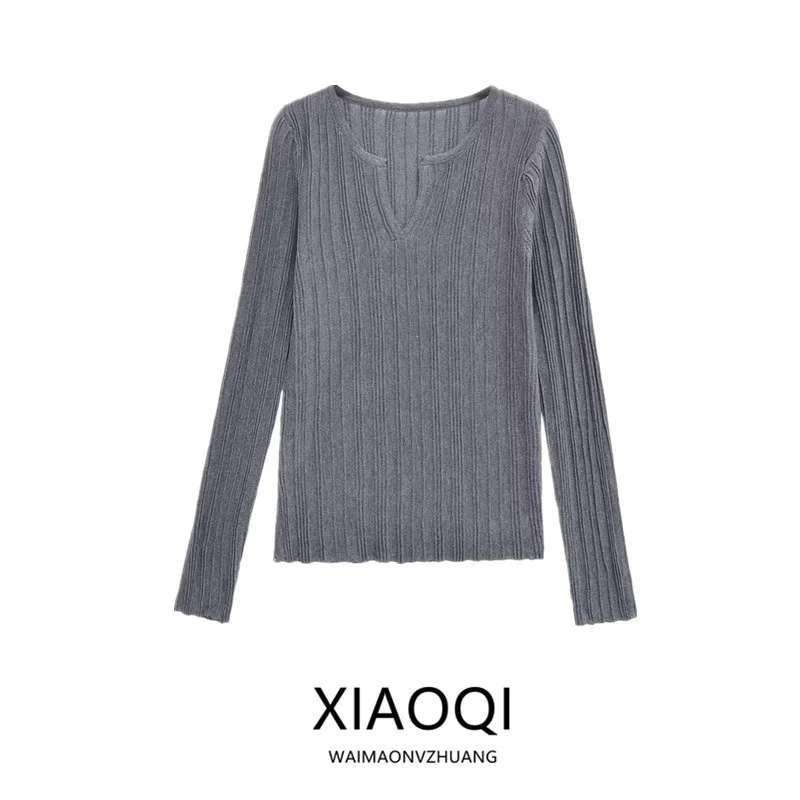 Slim Fit Knitted T-Shirt Women's Fashion Autumn Winter New Style Long Sleeve Crew Neck Pullover Top Versatile Ribbed Split De...
Slim Fit Knitted T-Shirt Women's Fashion Autumn Winter New Style Long Sleeve Crew Neck Pullover Top Versatile Ribbed Split De...