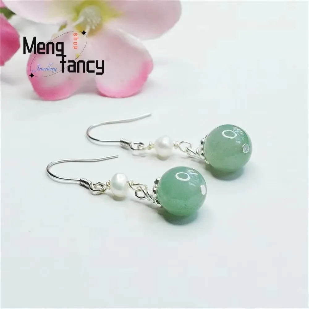 S925 Silver Inlaid Jade Pearl Ear Hook Exquisite Elegant Simple High-grade Earrings Luxury Quality Fashion Jewelry Holiday Gifts
S925 Silver Inlaid Jade Pearl Ear Hook Exquisite Elegant Simple High-grade Earrings Luxury Quality Fashion Jewelry Holiday Gifts
