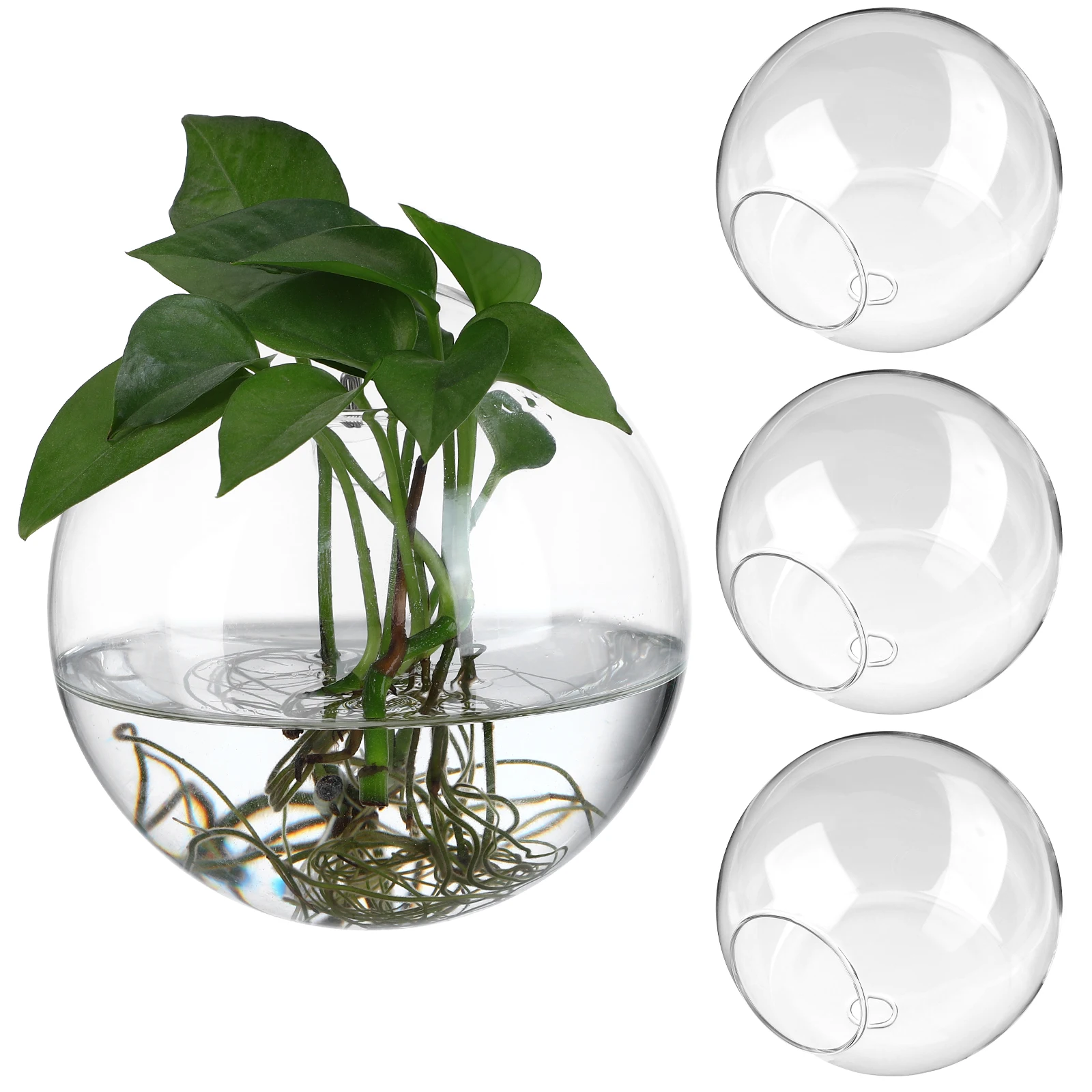 4pcs High Transparency Wall Mounted Glass Vase Indoor Hanging Planters Clear Decor For Office Hotels Living Rooms
4pcs High Transparency Wall Mounted Glass Vase Indoor Hanging Planters Clear Decor For Office Hotels Living Rooms